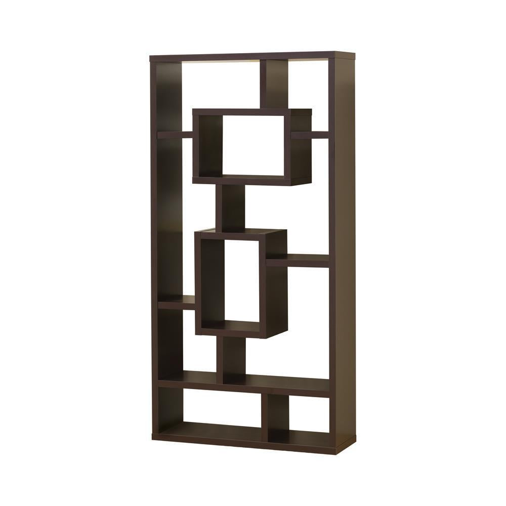 Bibliothèque Corey 71 pouces à 8 étagères Cappuccino