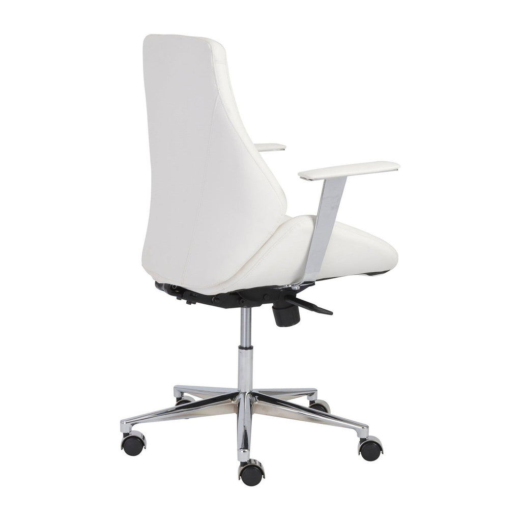 Chaise de bureau à dossier bas Bergen de style européen