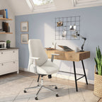Chaise de bureau à dossier bas Bergen de style européen