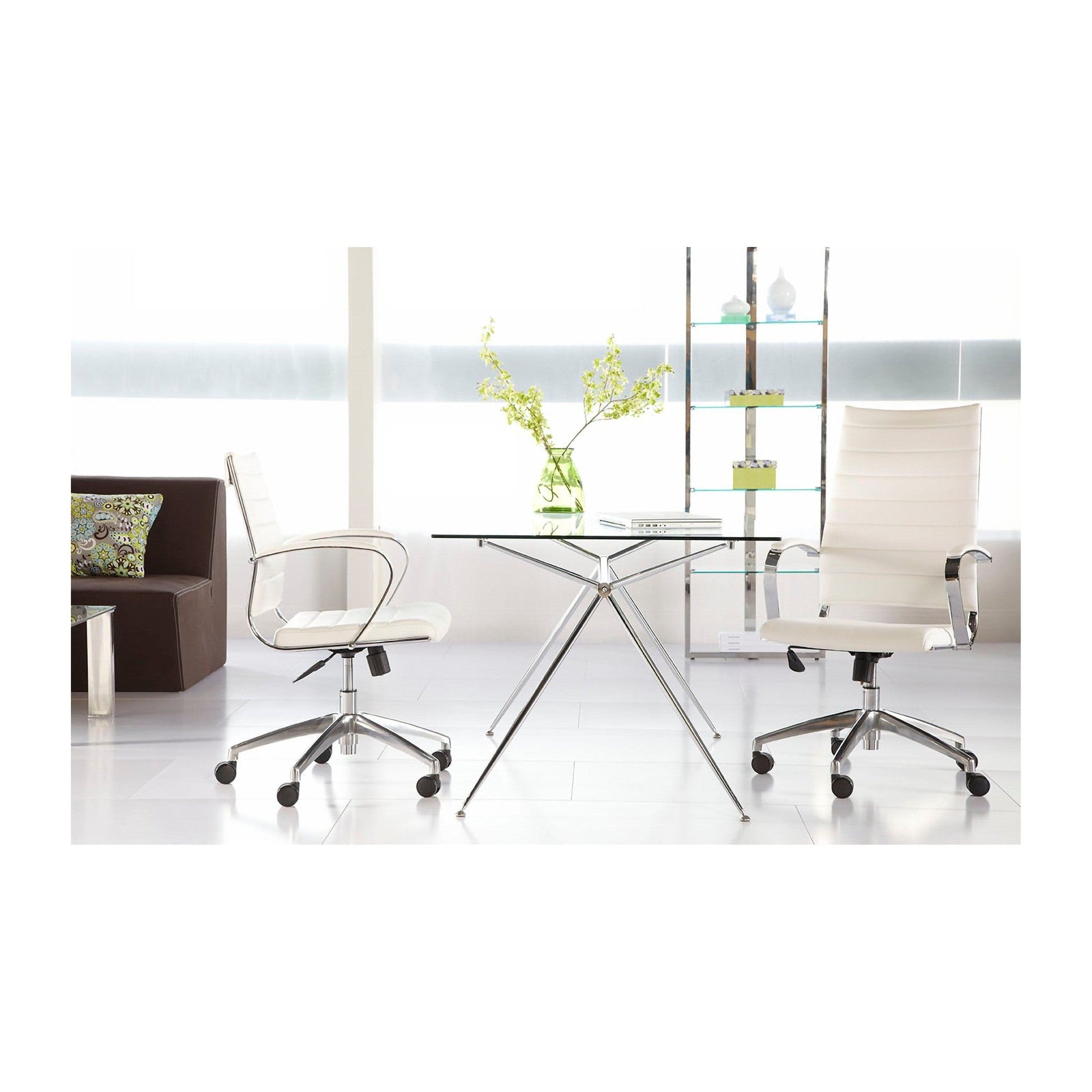 Chaise de bureau à dossier haut Axel de style européen