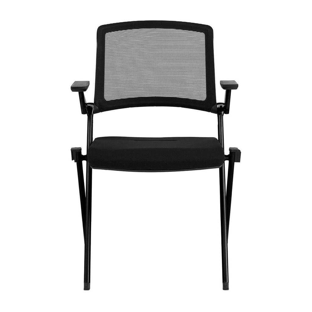 Chaise visiteur empilable Hilma de style européen - Lot de 2