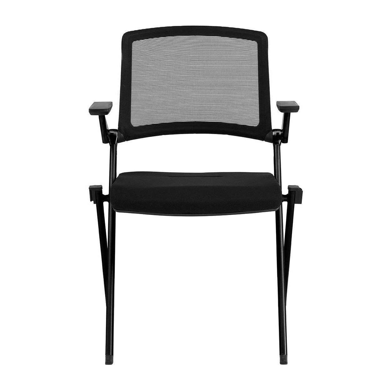 Chaise visiteur empilable Hilma de style européen - Lot de 2