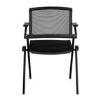 Chaise visiteur empilable Hilma de style européen - Lot de 2