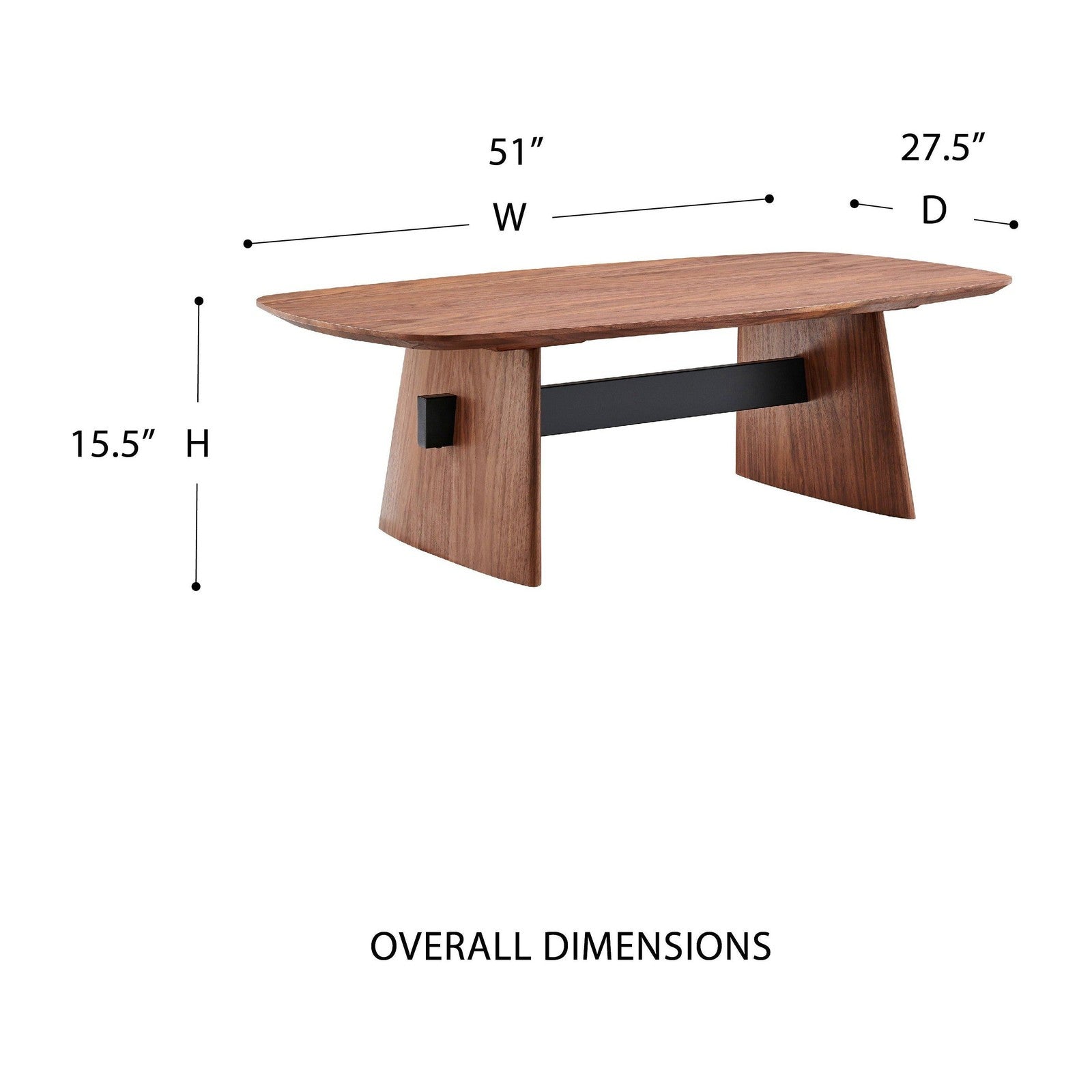 Table basse Folke 51 de style européen
