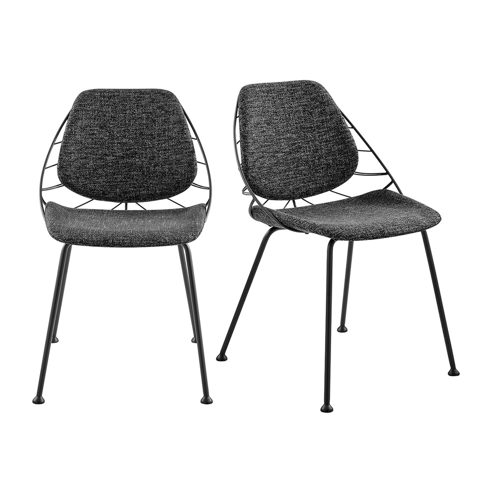Chaise d'appoint Linnea de style européen - Lot de 2