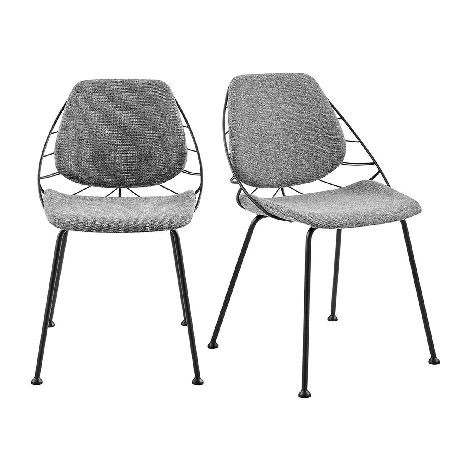 Chaise d'appoint Linnea de style européen - Lot de 2