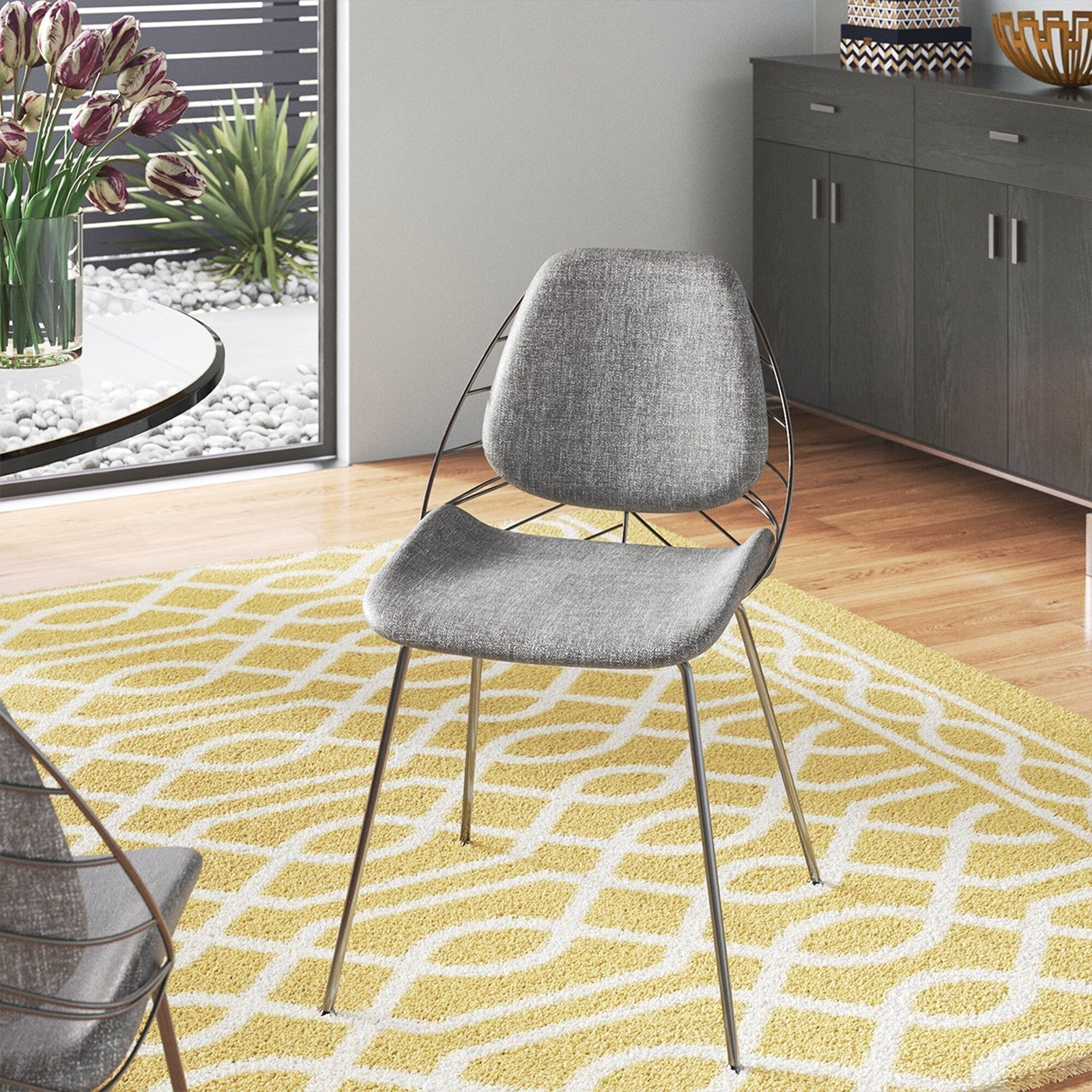 Chaise d'appoint Linnea de style européen - Lot de 2
