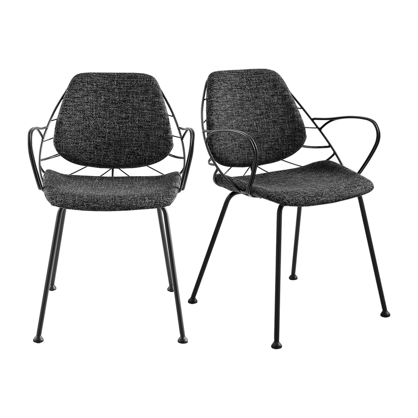 Fauteuil Linnea de style européen - Lot de 2
