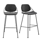 Tabouret de bar Linnea de style européen - Lot de 2
