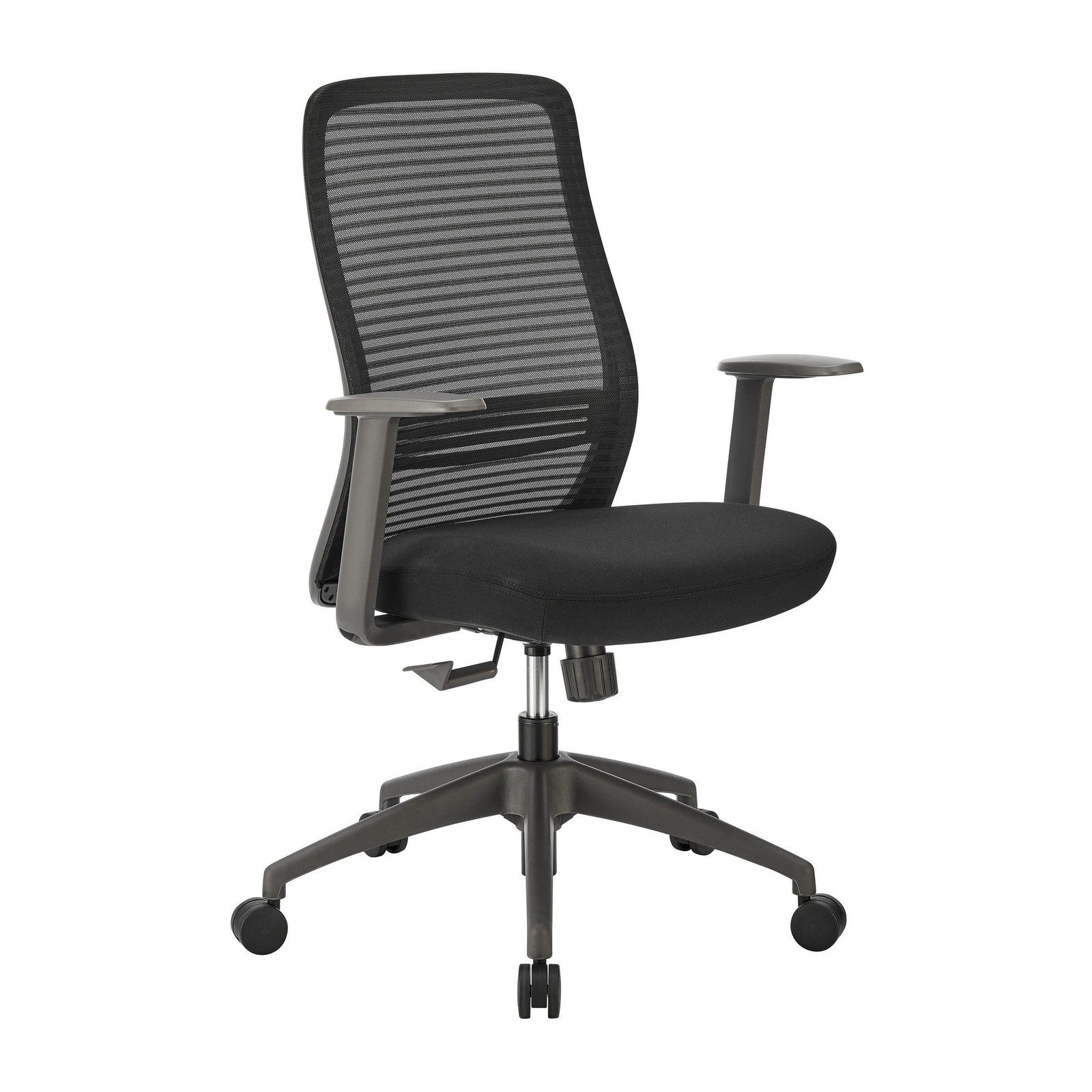 Chaise de bureau à dossier moyen Kasper de style européen