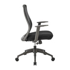 Chaise de bureau à dossier moyen Kasper de style européen