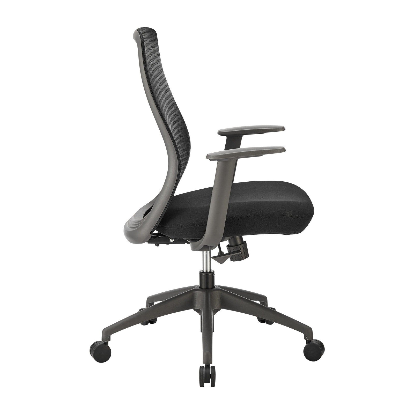 Chaise de bureau à dossier moyen Kasper de style européen