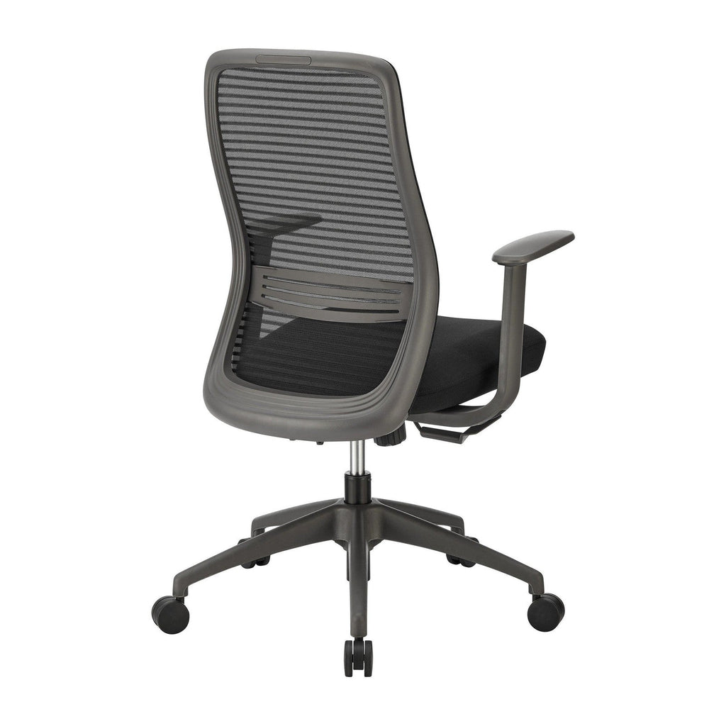 Chaise de bureau à dossier moyen Kasper de style européen