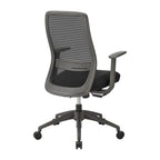 Chaise de bureau à dossier moyen Kasper de style européen