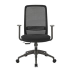 Chaise de bureau à dossier moyen Kasper de style européen