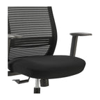 Chaise de bureau à dossier moyen Kasper de style européen