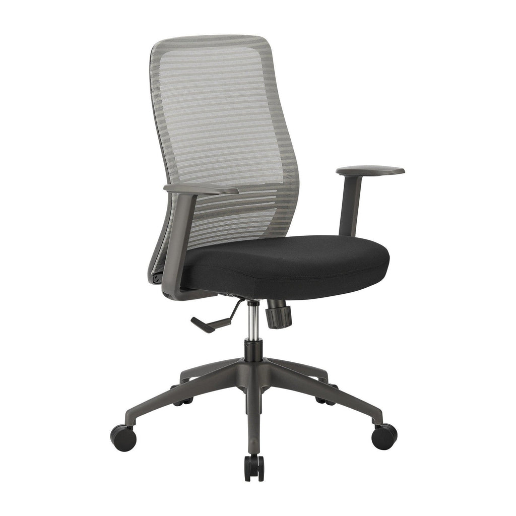 Chaise de bureau à dossier moyen Kasper de style européen