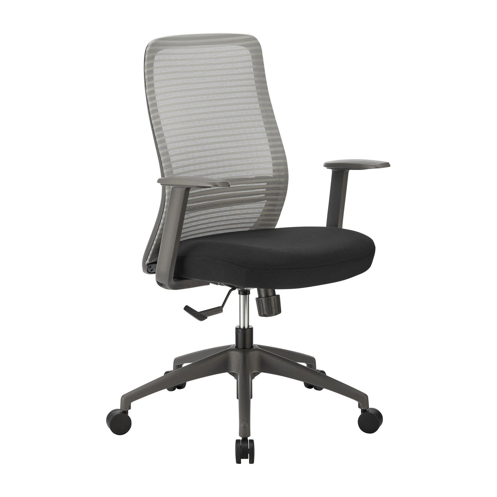 Chaise de bureau à dossier moyen Kasper de style européen