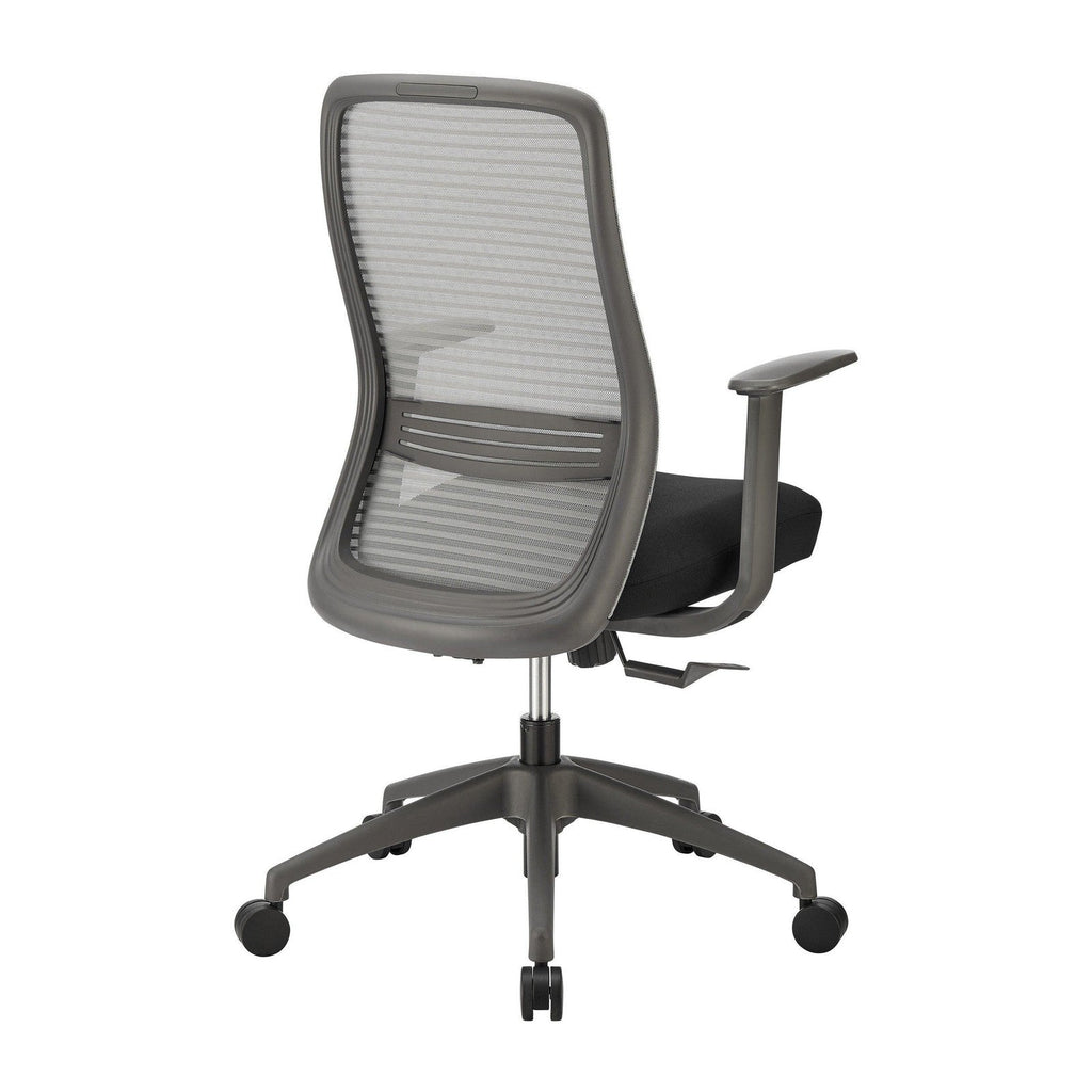 Chaise de bureau à dossier moyen Kasper de style européen