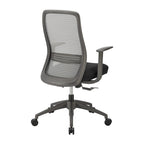 Chaise de bureau à dossier moyen Kasper de style européen