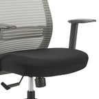 Chaise de bureau à dossier moyen Kasper de style européen