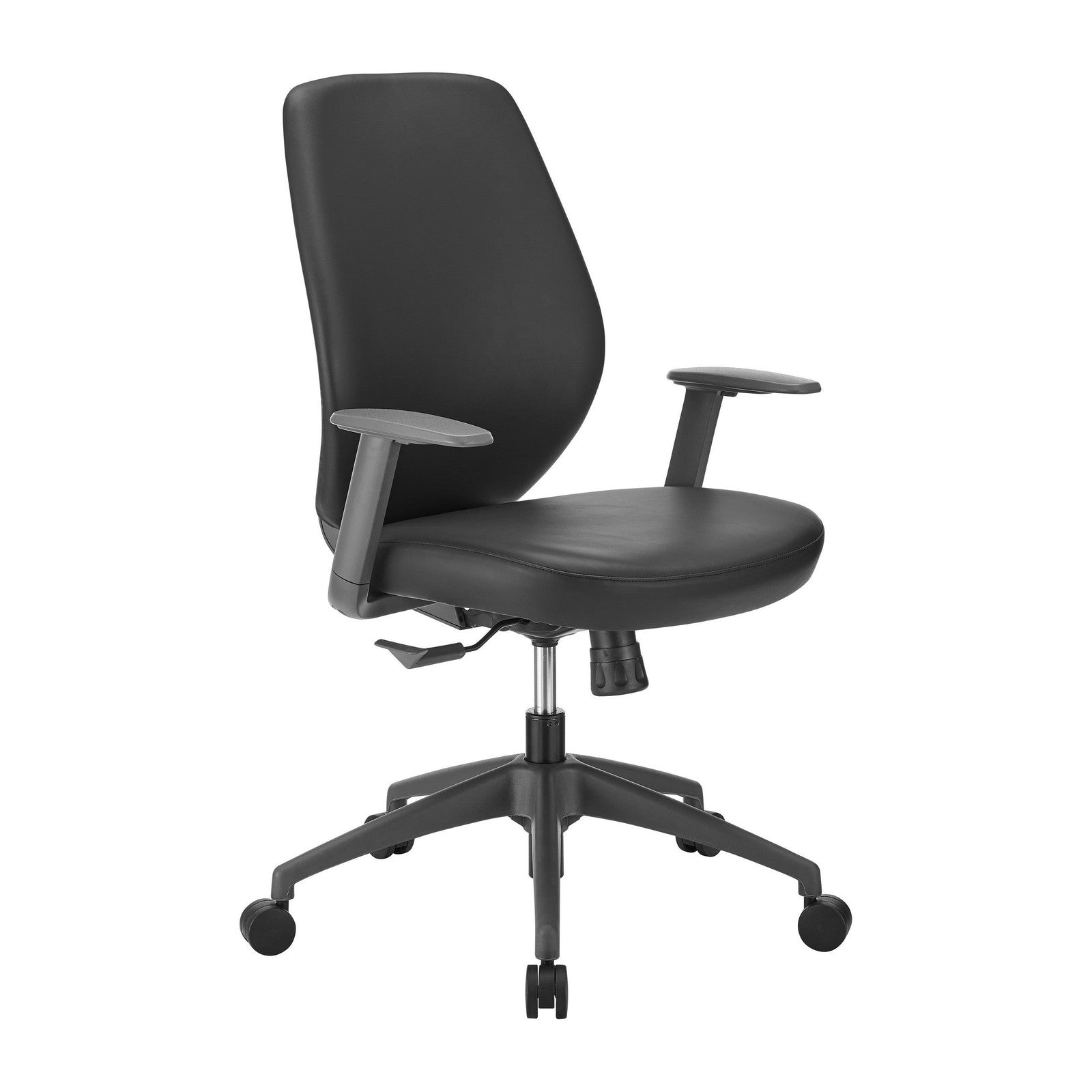 Chaise de bureau à dossier bas Filip de style européen