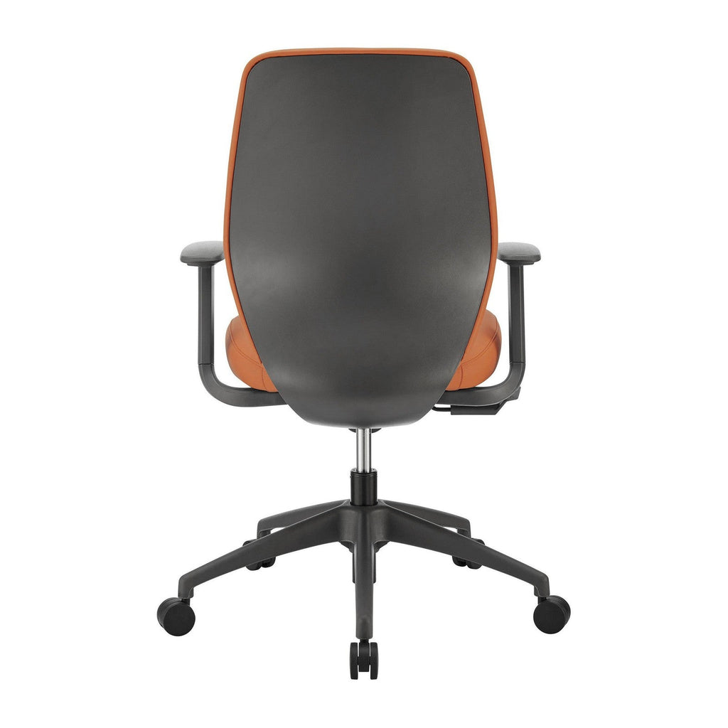 Chaise de bureau à dossier bas Filip de style européen