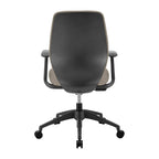 Chaise de bureau à dossier bas Filip de style européen