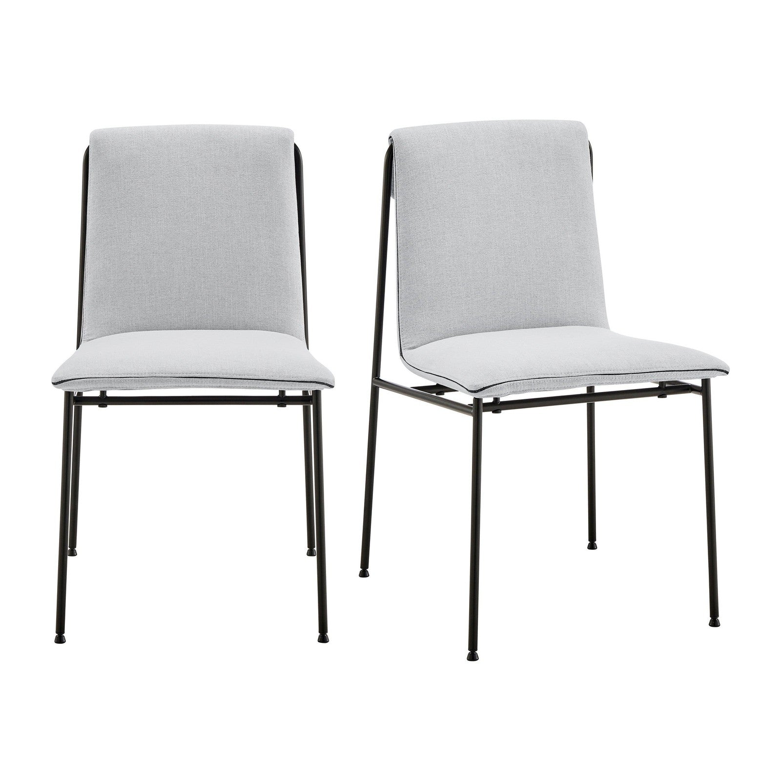 Chaise d'appoint Ludvig de style européen - Lot de 2