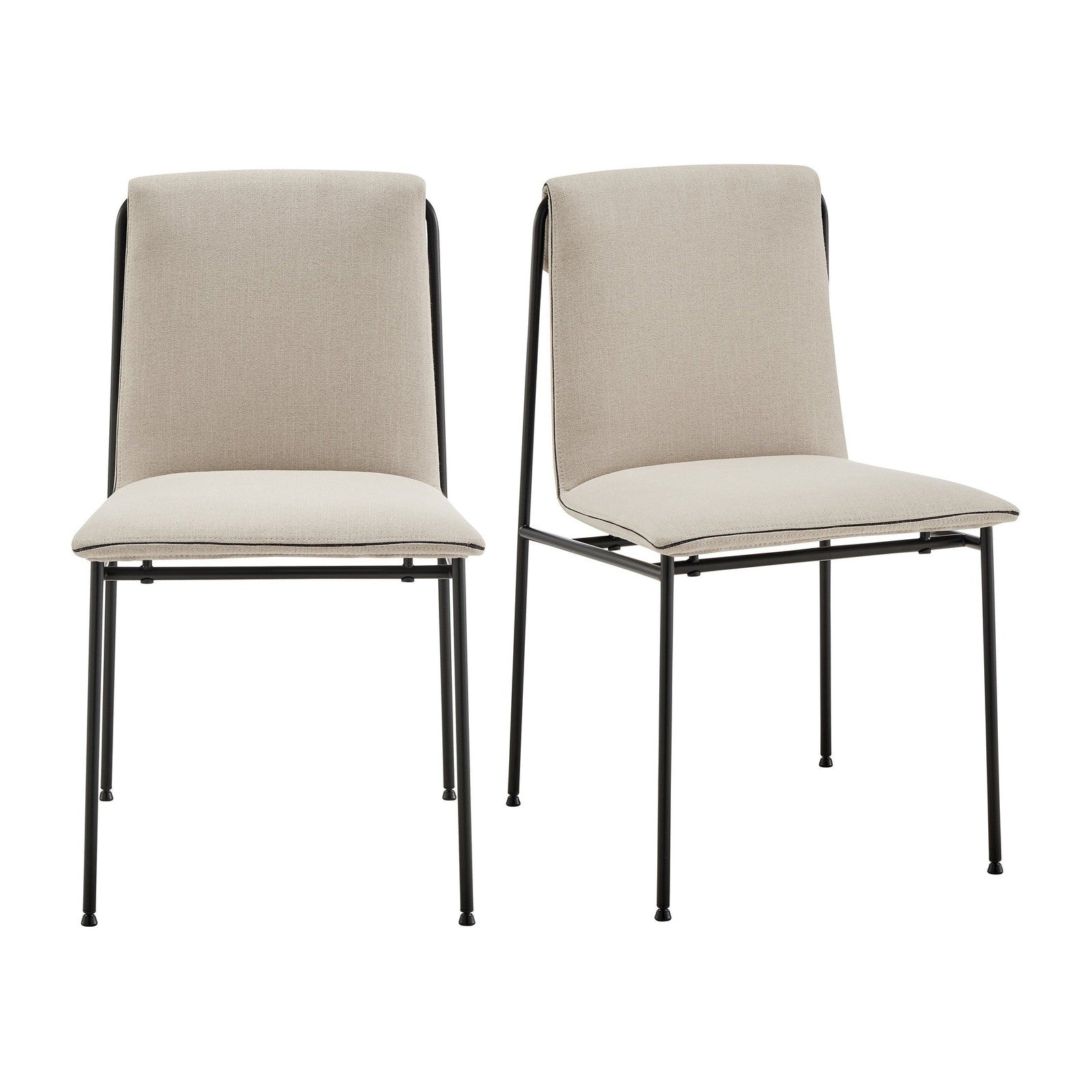 Chaise d'appoint Ludvig de style européen - Lot de 2