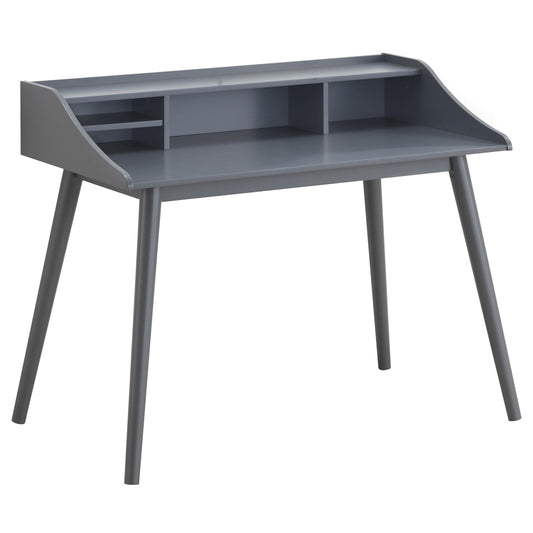 Bureau Percy à 4 compartiments gris