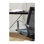 Chaise de bureau à dossier bas Tertu de style européen