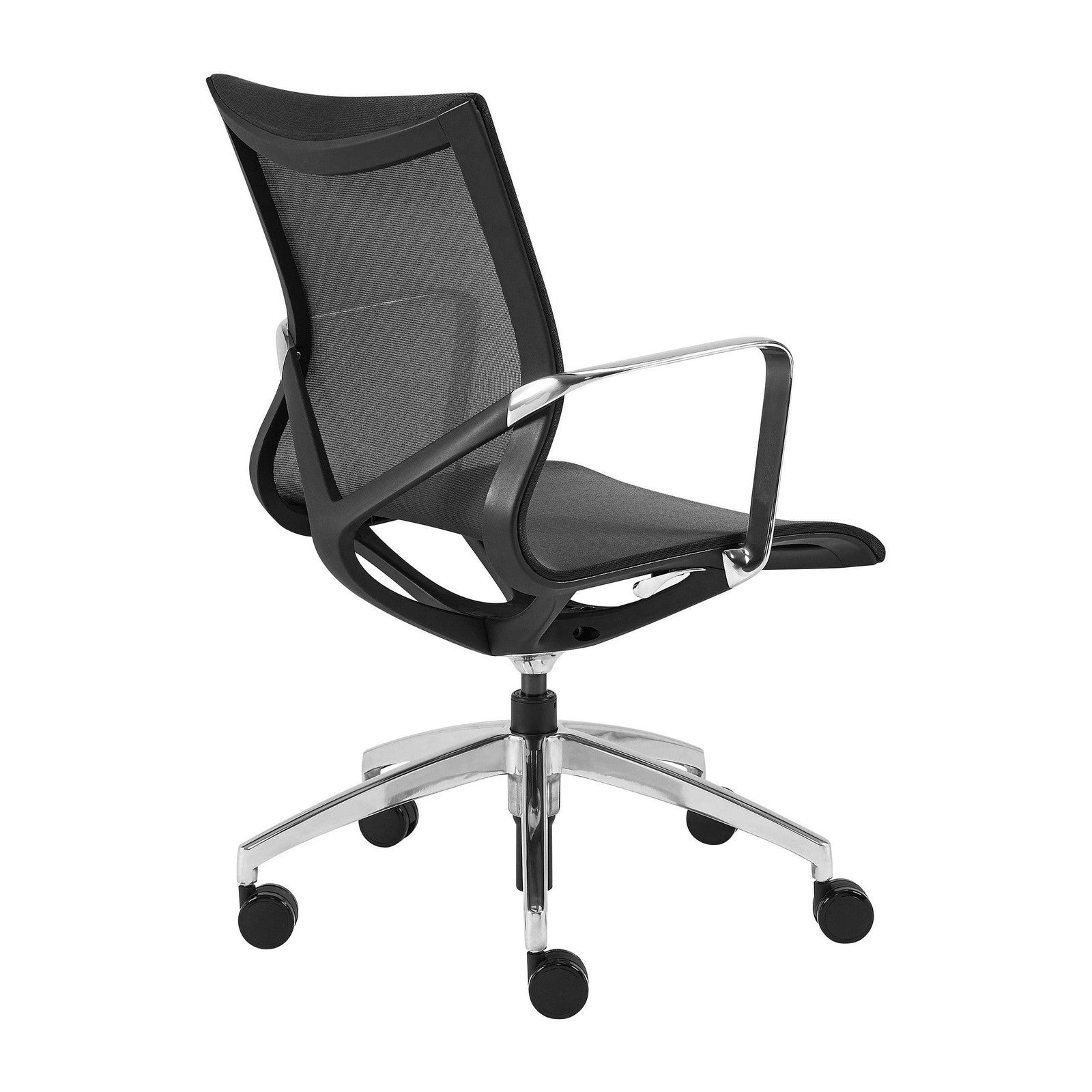 Chaise de bureau à dossier bas Tertu de style européen