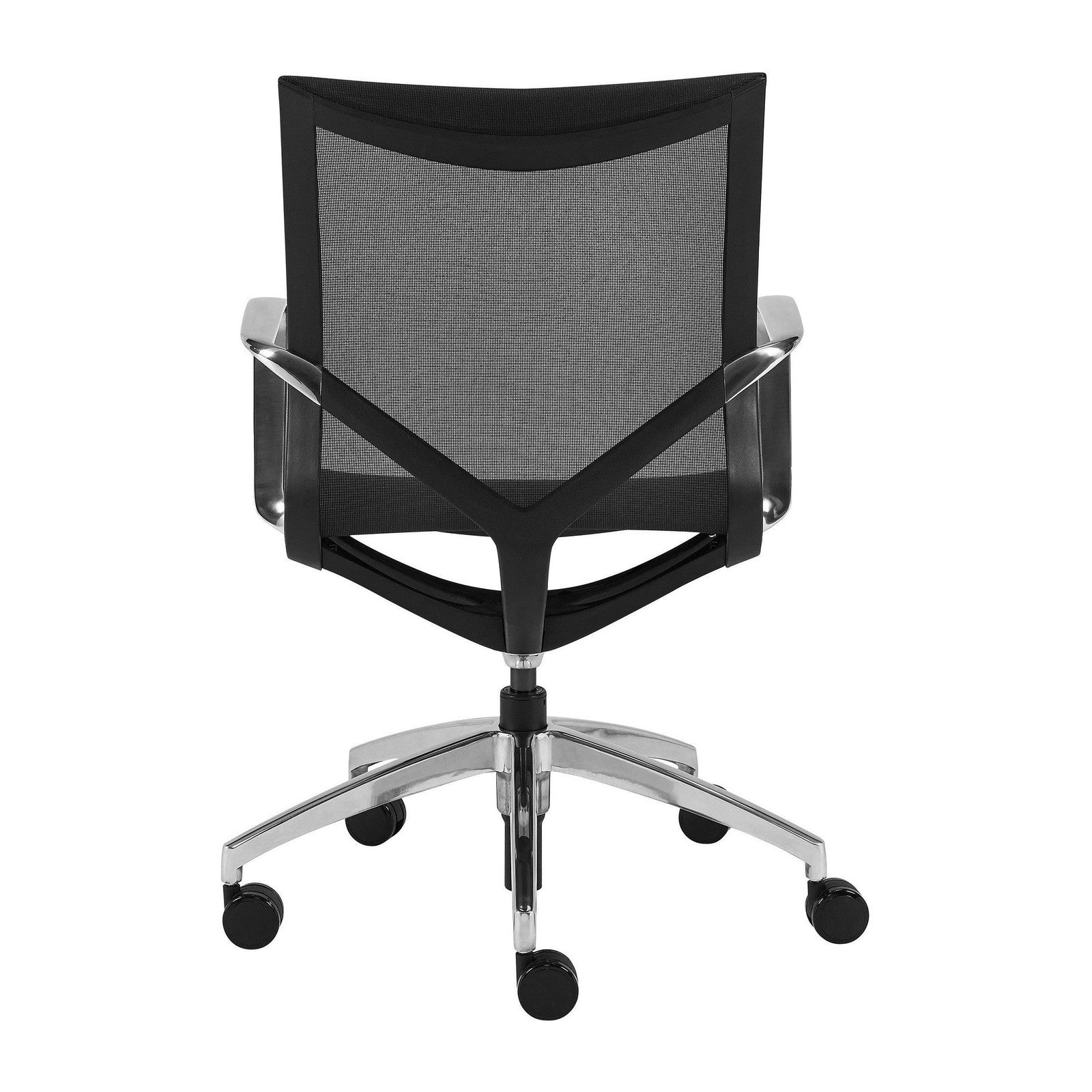 Chaise de bureau à dossier bas Tertu de style européen