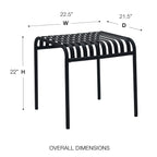 Table d'appoint d'extérieur de style européen Enid 22
