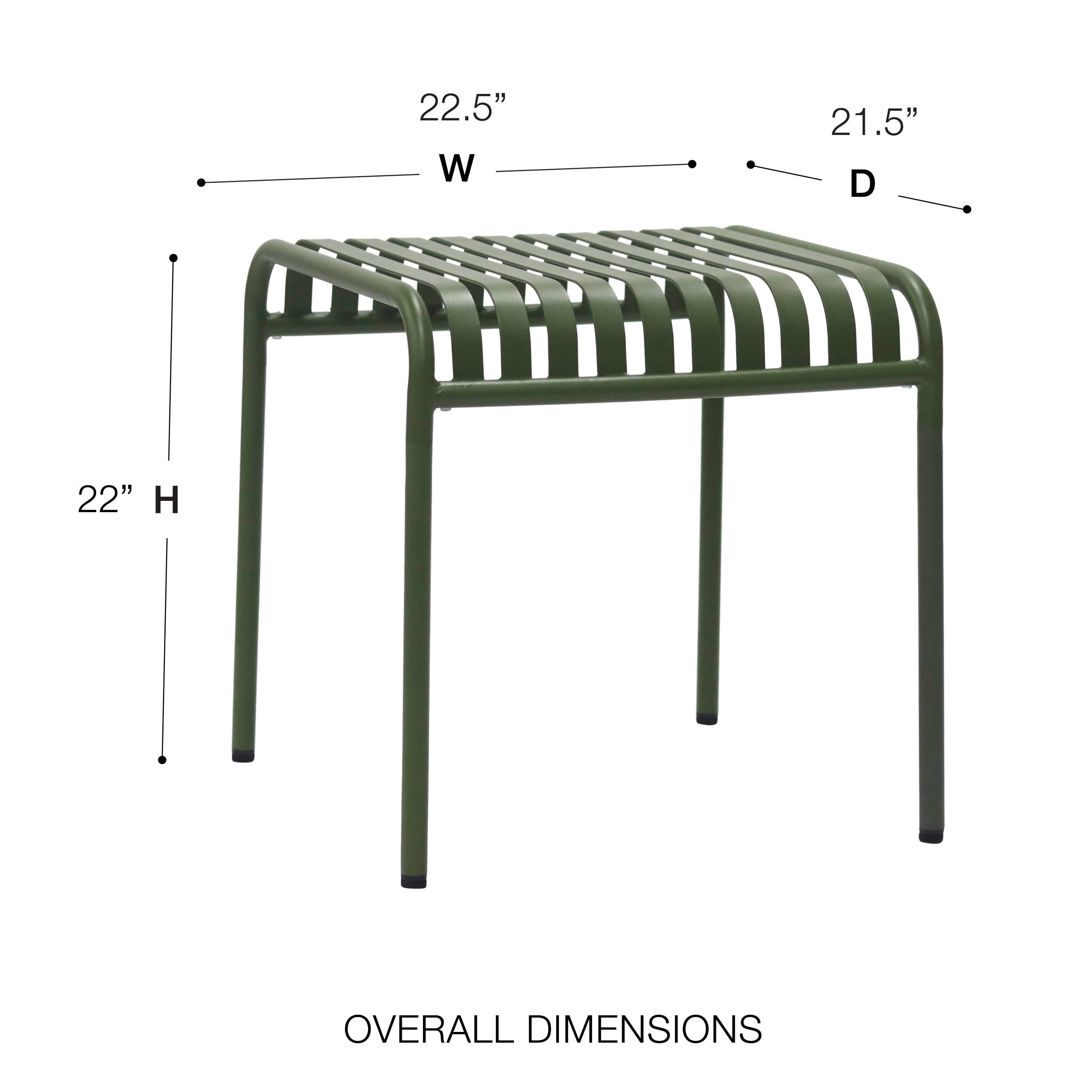 Table d'appoint d'extérieur de style européen Enid 22