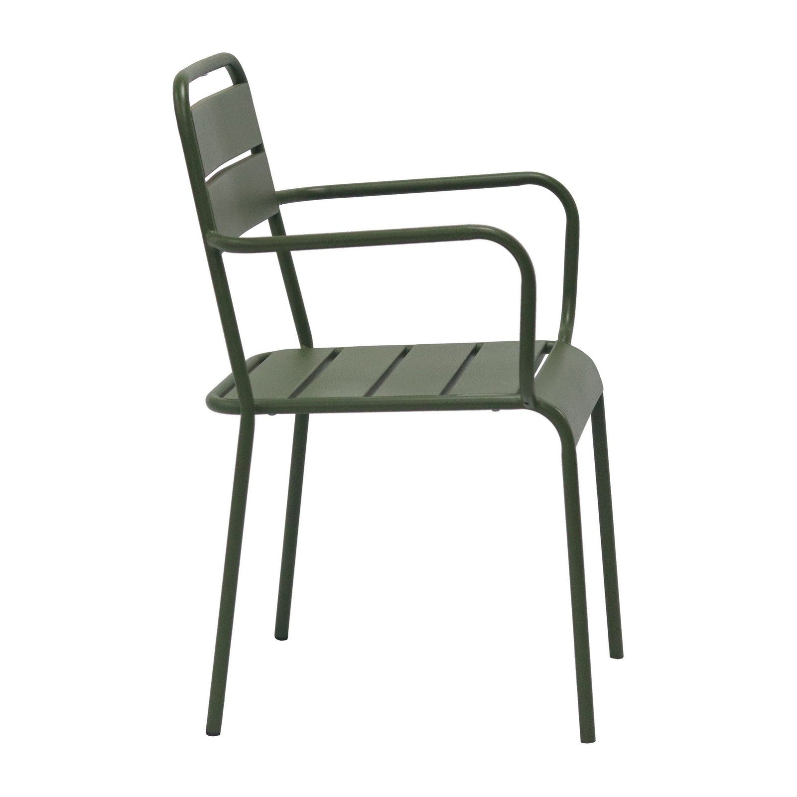 Fauteuil d'extérieur Rosco de style européen - Lot de 2