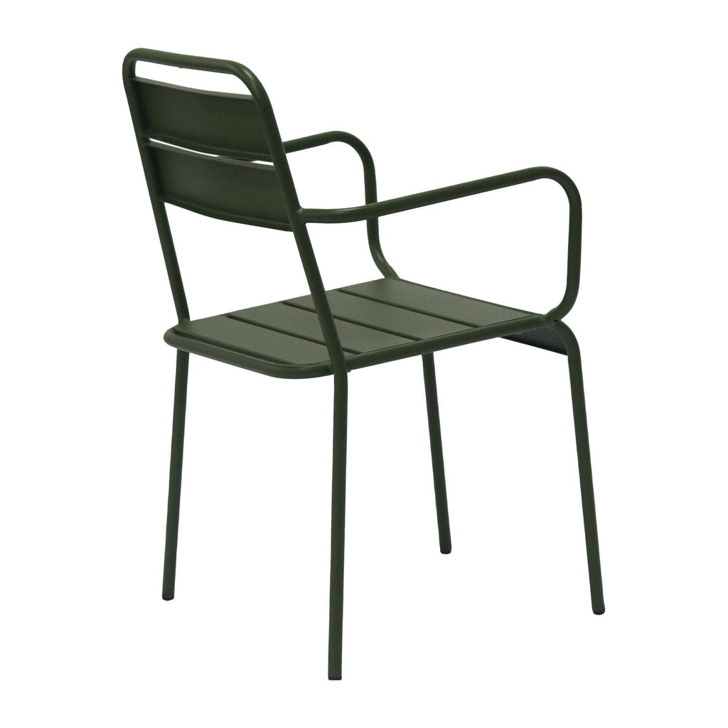 Fauteuil d'extérieur Rosco de style européen - Lot de 2