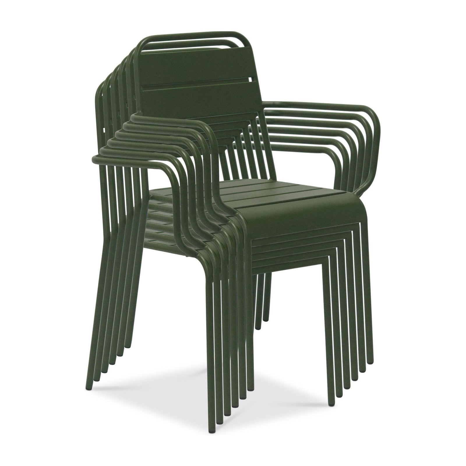 Fauteuil d'extérieur Rosco de style européen - Lot de 2