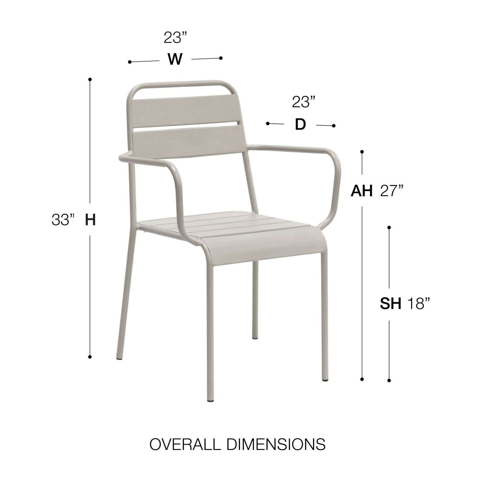 Fauteuil d'extérieur Rosco de style européen - Lot de 2