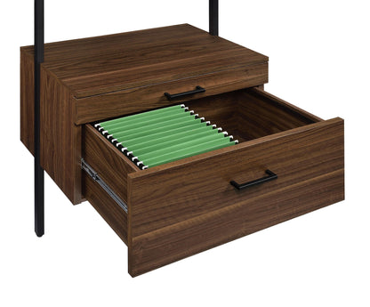 Ensemble de bibliothèques murales Owens 3 pièces de 96 pouces en noyer