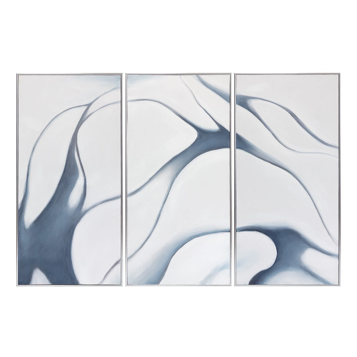 Cadre flottant argenté Sunpan Meditation - Lot de 3