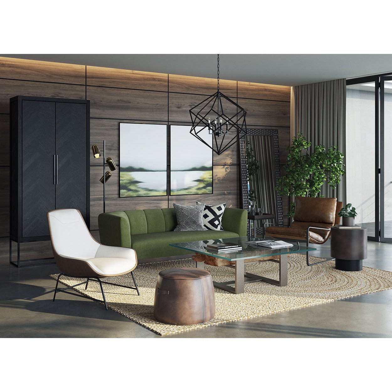 Cadre flottant noir Sunpan Lakeside Views - Lot de 2