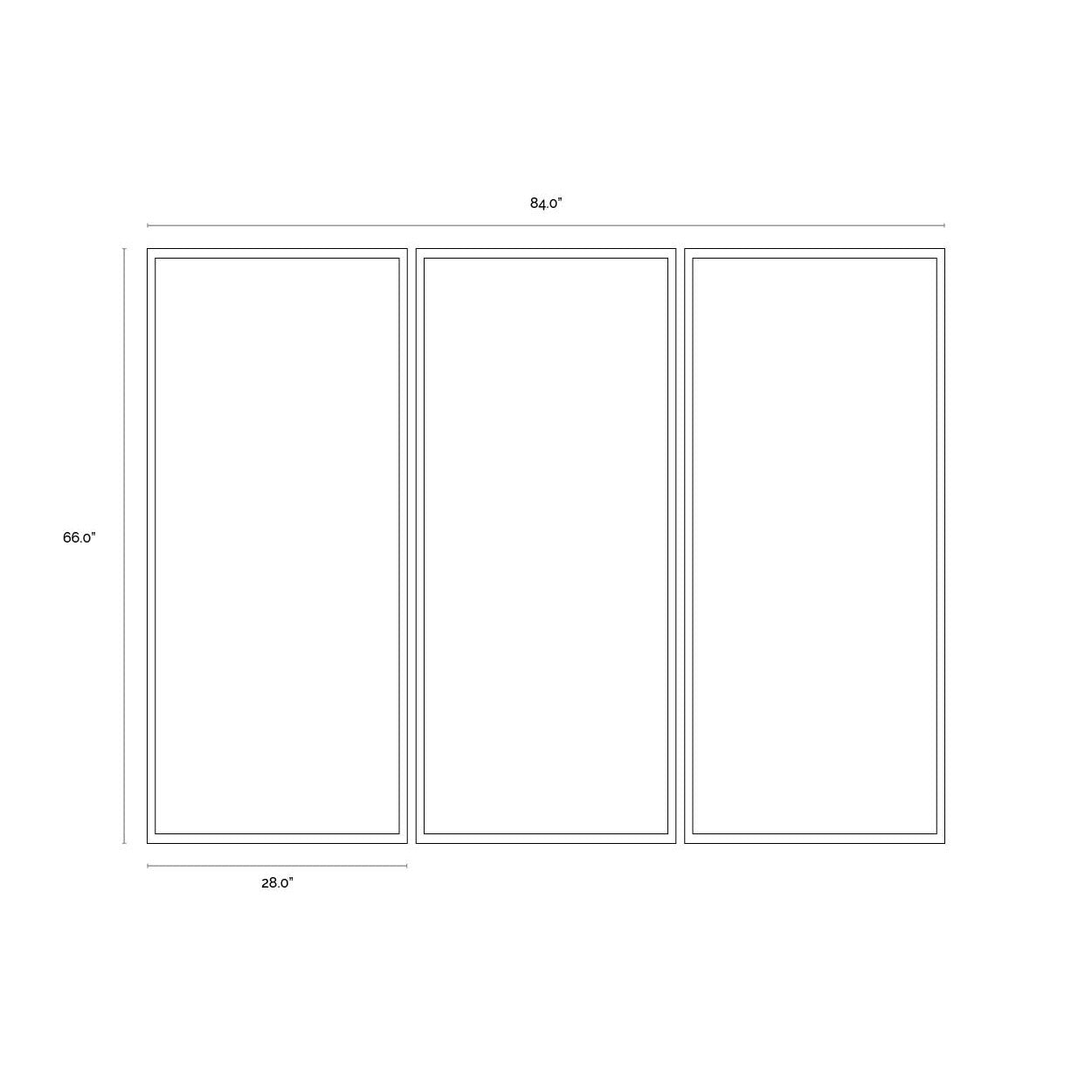 Cadre flottant noir Sunpan Radical Interpretation - Lot de 3