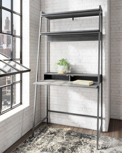 Bureau à domicile Yarlow 36 avec étagère