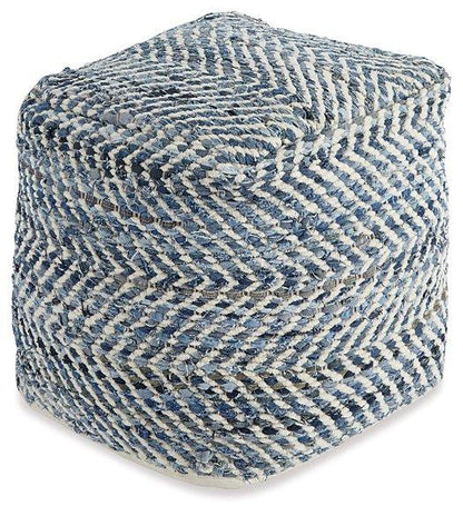 Pouf à chevrons