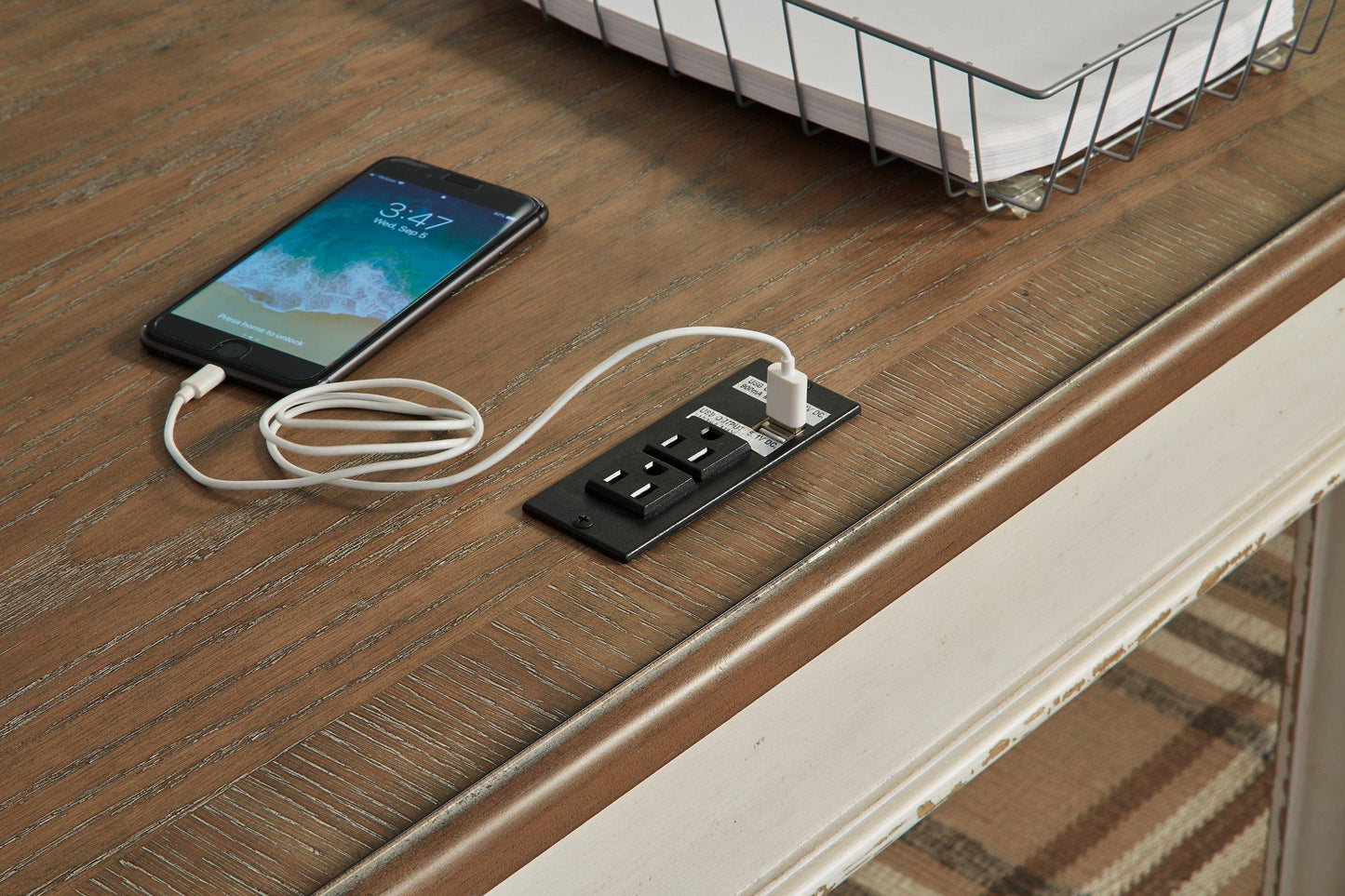 Bureau à domicile Realyn 2 pièces