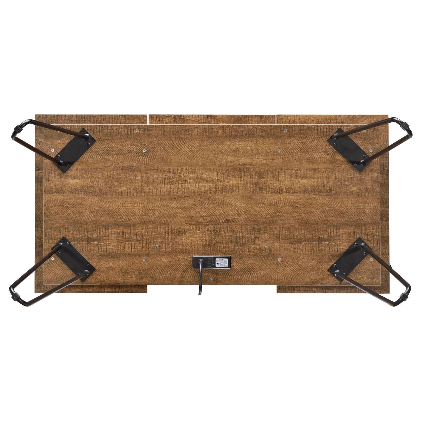 Bureau Sheeran avec 4 rangements cachés Ambre rustique