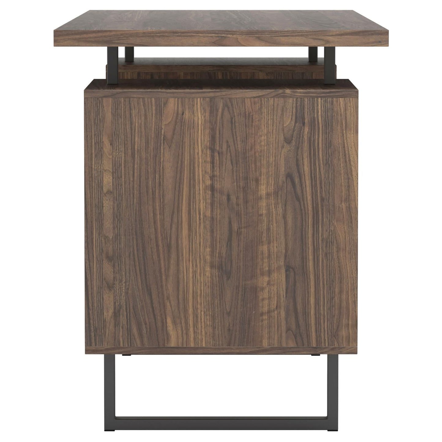 Bureau à plateau flottant Lawtey gris patiné