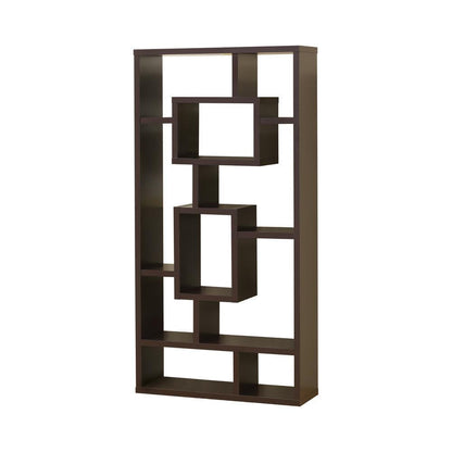 Bibliothèque Corey 71 pouces à 8 étagères Cappuccino